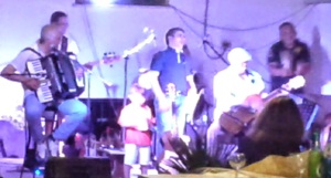 The band, and the 3-year old drummer